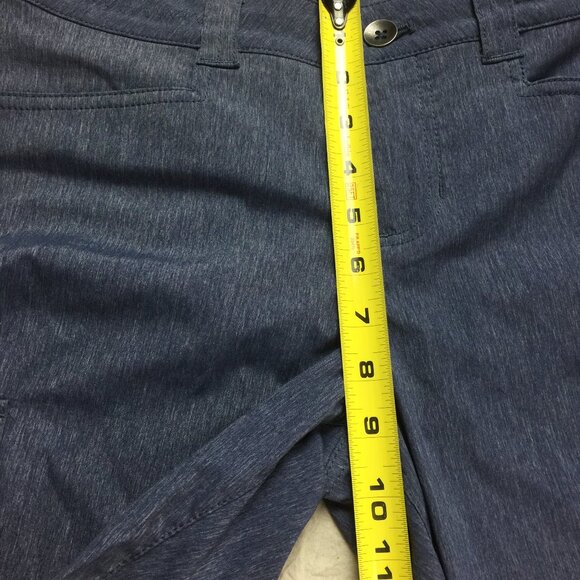 Eddie Bauer Blue Nylon Blend Microfiber Stretch Capri Cargo Pants Utility 4 - Picture 6 of 12